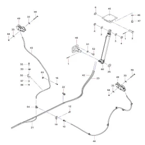 odt009540136 electric lifting system fitting assembly sany sat40c dump truck parts