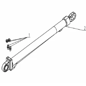 130907000565a001 cab lifting cylinder sany sat40c dump truck parts