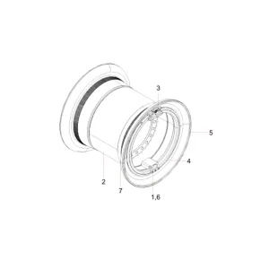 131802000154b rim assembly sany sat40c dump truck parts