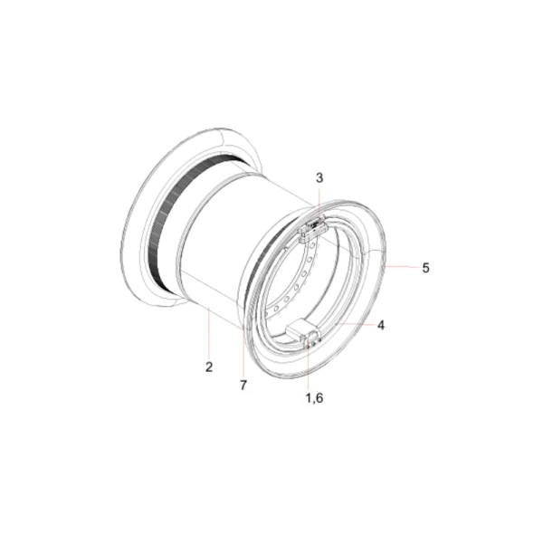 131802000154b rim assembly sany sat40c dump truck parts