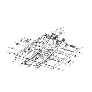 312701846 revolving frame assembly xcmg xe370d excavator spare parts