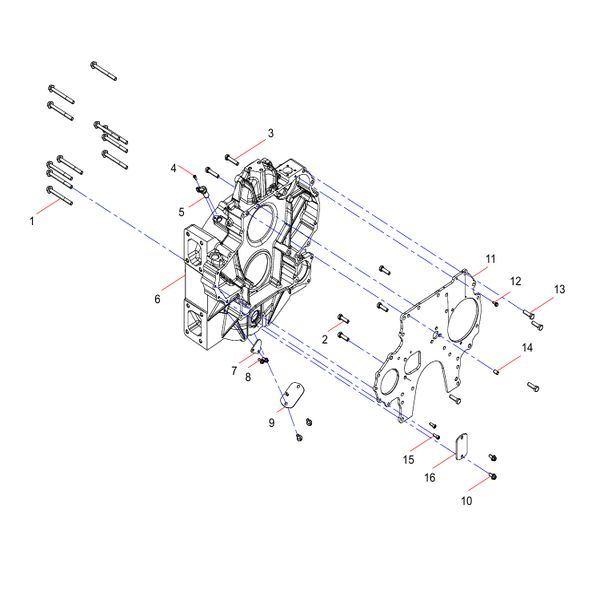 160102130004a039 flywheel case combination group sany sat40c dump truck parts