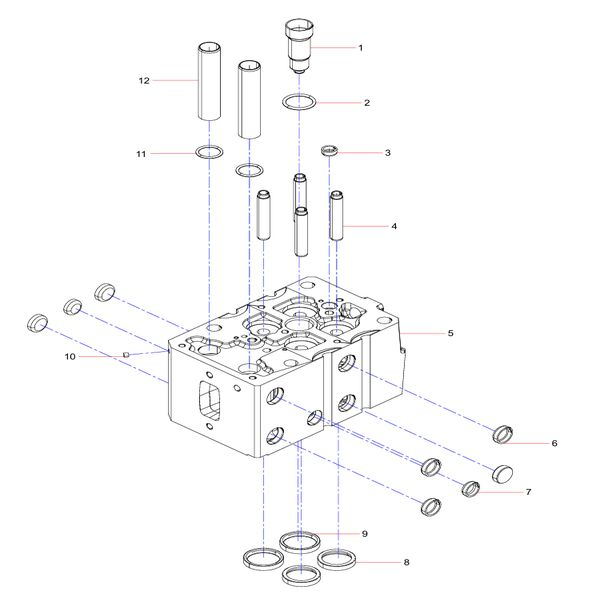 160102130004a094 cylinder head subassembly sany sat40c dump truck parts