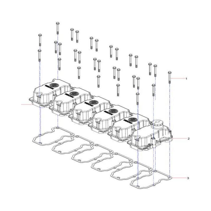 160102130004a048 cylinder head cover combination group sany sat40c dump truck parts