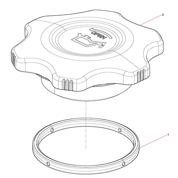 160102120007a019 oil filler cap assembly sany sat40c dump truck parts