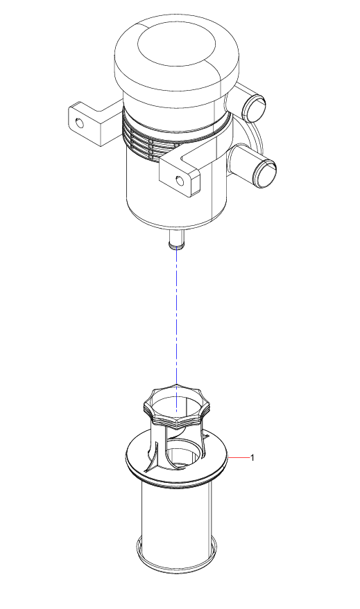 60038917 fuel air separator sany sat40c dump truck parts