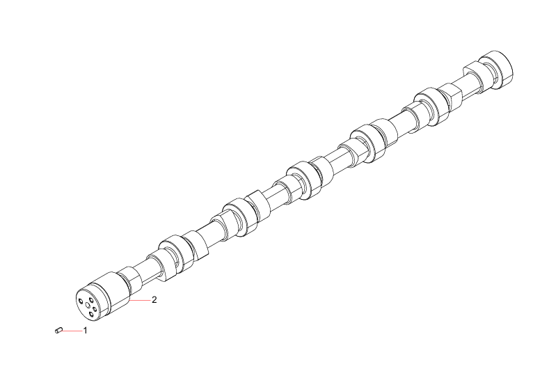 160102130004a112 camshaft assembly sany sat40c dump truck parts