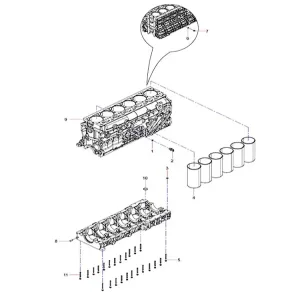 SANY SAT40C articulated dump truck engine body assembly (Part No. 160102130004A027) 160102130004a027