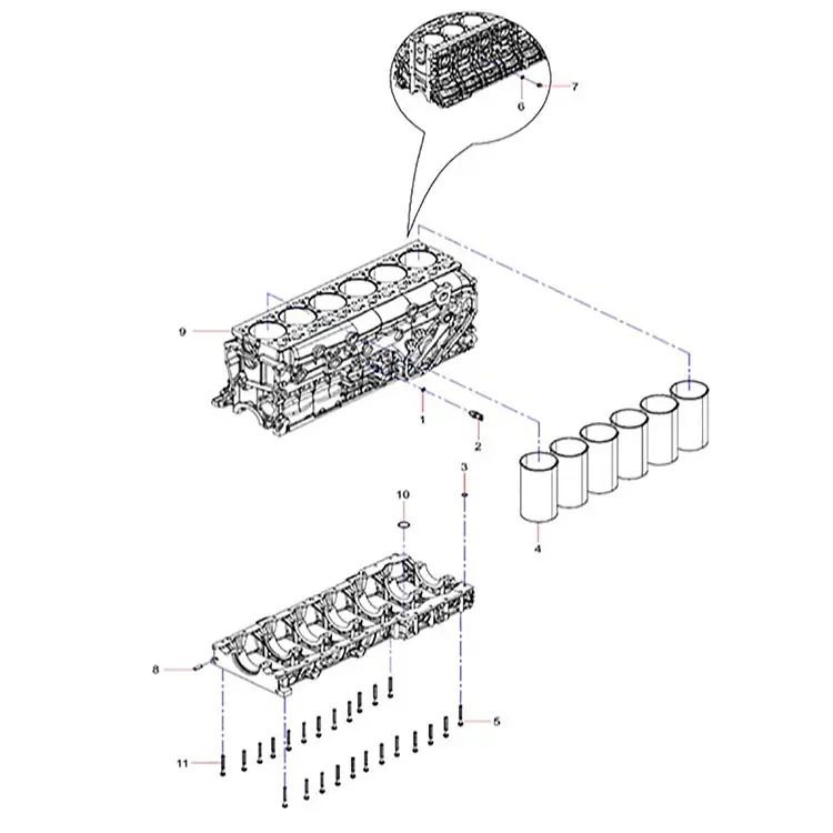 SANY SAT40C articulated dump truck engine body assembly (Part No. 160102130004A027) 160102130004a027